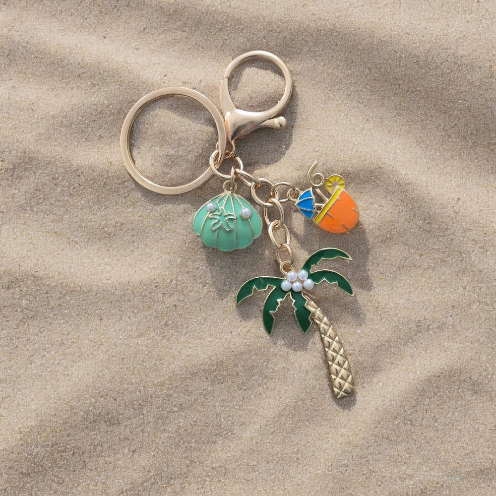 Tropical Bag Charm / Keychain